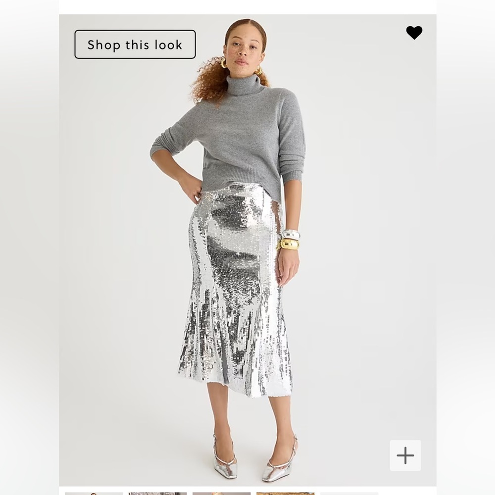 New! J.Crew Collection Sequin Slip Skirt Size 4